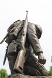 Bronze Life-Size Kneeling Soldier Monument 7 small