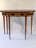 Reproduction William Whitehead D Shaped Federal Card Table 1 small