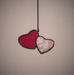 Heart To Heart- Stained Glass Fan/ Light Pull 4 small