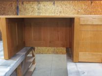 Solid Cherry Desk With Remote Controlled Monitor Lift 6 small