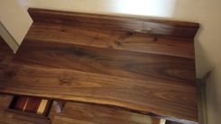Walnut And Maple Wall Desk 4 small