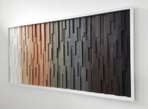 Modern Wood Wall Art Sculpture, Abstract Painting On Wood 2 small