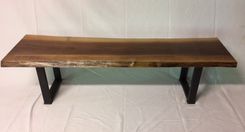 Live Edge Black Walnut Bench 1 small