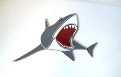 Sharkstainedo - Stained Glass Suncatcher 1 small