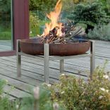 Solid Steel Fire Pit Parnidis Tall 1 small