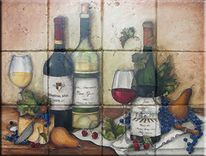 Custom Hand-Painted Tile Murals, Backsplashes, And Accent Tiles. 5 small