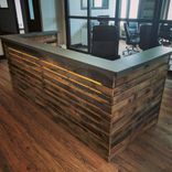 Reclaimed Wood Slat And Steel Desk With Led Lighting 1 small