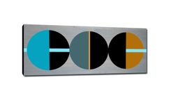 Mod Cubism 60x24 - Wood Decor, Wood Art, Abstract Art, Mid Century Modern, Wall Decor, Home Decor 2 small