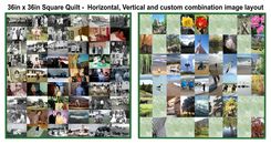 36 X 36 Family Photographs Art Quilt - Horiz. Photos 2 small