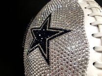 Any Team Crystallized Football Full Game Size Nfl Bling Genuine European Crystals Bedazzled 3 small
