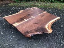 Large George Nakashima Style Coffee Table 6 small