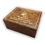 24 Count Handcrafted Humidor With Free Shipping And Engraving. 1 small
