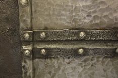 Metal Forged Entry Door. 2 small