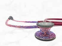 Ombre Crystallized Littmann Cardiology Iv Stethoscope Medical Bling European Crystals Bedazzled 2 small