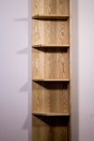 Solid White Ash Corner Shelf 1 small