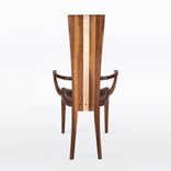 Wood Dining Chair In Solid Cherry - Gazelle High Back With Arms 1 small