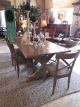 Reclaimed Fir And Pine Trestle Table 4 small