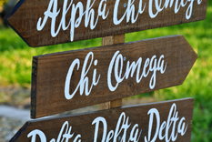 Alpha Chi Omega Gifts, Kappa Delta Sorority Sister Wooden Signs 2 small