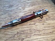 Antique Pewter And Copper Steampunk Pen With Cocobolo 3 small