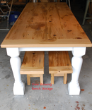 Reclaimed Barn Beam Farmhouse Table 2 small