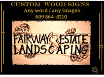 Sign, Custom, Wood, 3 small