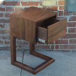 Walnut 'C' Night Stands For Storage Beds 6 small