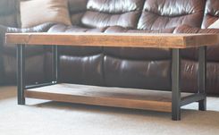 Barn Wood Coffee Table Industrial Rustic Reclaimed 1800s Barn Wood And Steel Legs 3 small