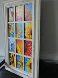 Sunflower Theme Decoupage Glass Panel Wall Hanging 2 small