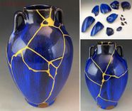 Gold Kintsugi Art, Vases Or Bowl 4 small