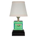Mini Green Square Metal Table Lamp 1 small