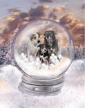 Snow Globe Artwork Custom Portrait Painting Of Pet, Home Or Family 5 small