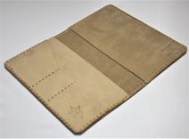 Handmade Field Notes Cover Wallet Scribo Desert Tan Tactical Combat Boot Leather U.S. Army 2 small