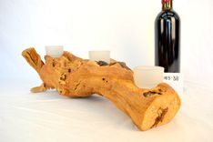 Grapevine 3 Candle Holder - Trefoil - Made From Retired California Grapevines 4 small