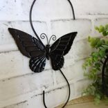 Black & White Check Patio Decor Checked Butterfly S Hook Balcony Porch Decor 3 small