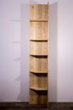 Solid White Ash Corner Shelf 2 small