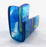 Fused Glass Business Card Holder - Smooth Sailing 3 small
