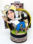 Custom Graduation Cake Topper 2024, Congrats Grad Boy Cartoon Portrait 5 small