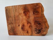 Live Edge Serving Board- Charcuterie Board- Cheese Board- Cutting Board- Trivet- Maple Burl 1 small