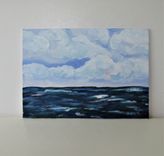 Brooke Baxter Howie Original Acrylic Seascape, 7" X 5" 1 small
