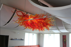 Wine Cellar Custom Chandelier! Hand Blown Glass Art Chandeliers - Custom Chandeliers 2 small