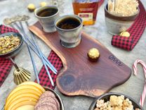 Whiskey Board With Custom Ceramic Cups 4 small