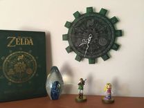 Legend Of Zelda Gate Of Time Green Acrylic Laser Cut Clock 3 small