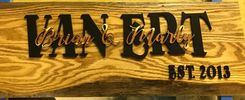 Last Name Established Sign Family Name Signs Wedding Gift Wood 2 small