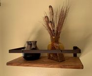 Modern Industrial Farmhouse Shelf; Rustic Country Shelving 3 small