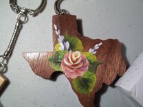 Wooden Key Rings 4 small