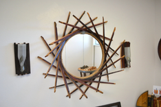 Wine Barrel Mirror - Mollina - Made From Retired California Wine Barrels 2 small