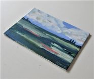 Original Acrylic Landscape Painting, 7" X 5 2 small