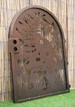 Decorative Steel Garden Gate - Fairytale Mushroom Design - Artistic Steel Panel - Custom Gate 2 small