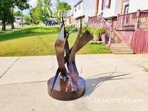 "New Dance" Wedding Anniversary / Abstract Metal Sculpture 4 small