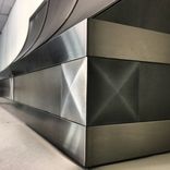 #110 Patina Zinc Range Hood With Stainless Straps 5 small
